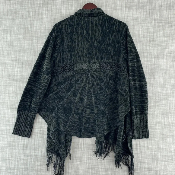 Knox Rose Women's XL Long Sleeve loose knit cardigan open front 9659 - Picture 2 of 8